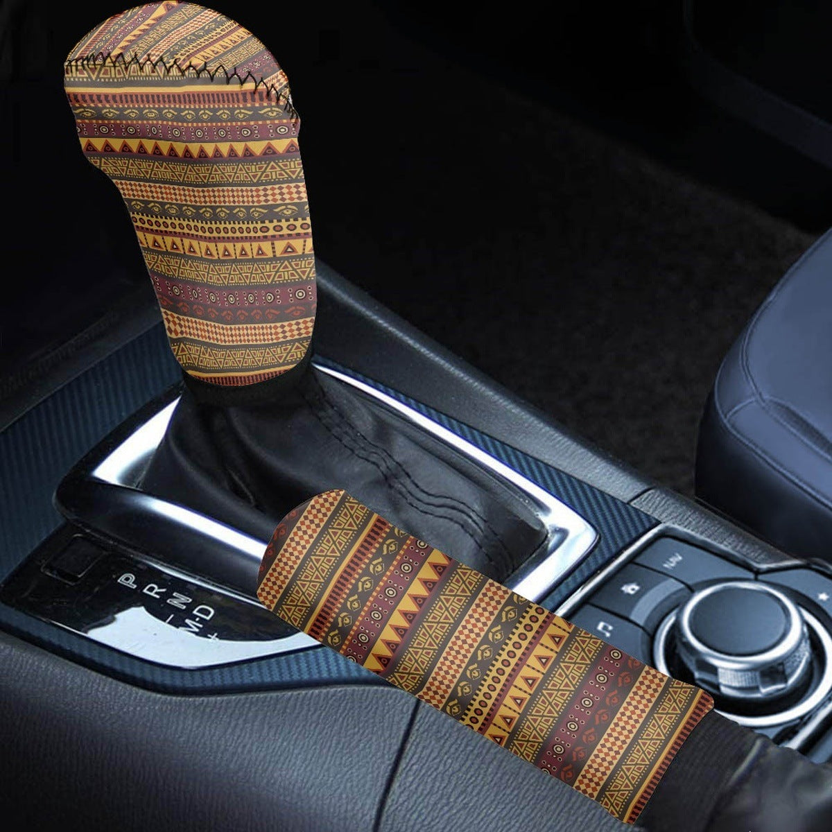Wholesale Polyester Aztec Car Gear Lever Cover